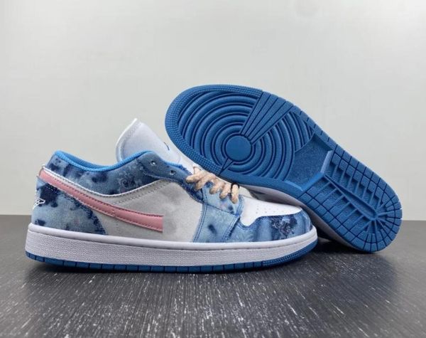 shoes jumpman 1 low air washed denim gs running blue pink white sports sneakers dm8947-100
shoes jumpman 1 low air washed denim gs running blue pink white sports sneakers dm8947-100