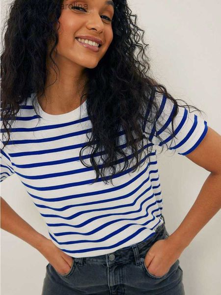 short sleeve striped cotton t-shirts women knitted basic casual harajuku shirt female loose tee summer 2023 l230522, White
short sleeve striped cotton t-shirts women knitted basic casual harajuku shirt female loose tee summer 2023 l230522, White