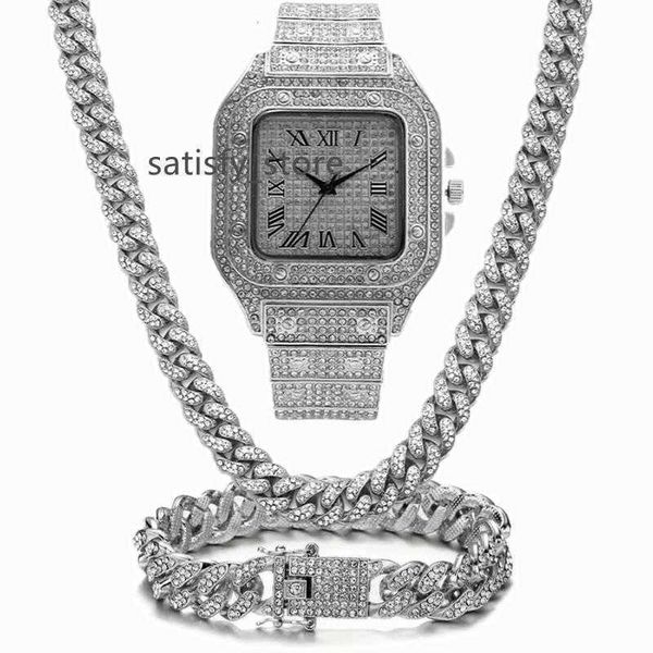 chains iced out chain bling miami cuban link rhinestone watch necklaces bracelet women men jewelry set hip hop choker, Silver
chains iced out chain bling miami cuban link rhinestone watch necklaces bracelet women men jewelry set hip hop choker, Silver