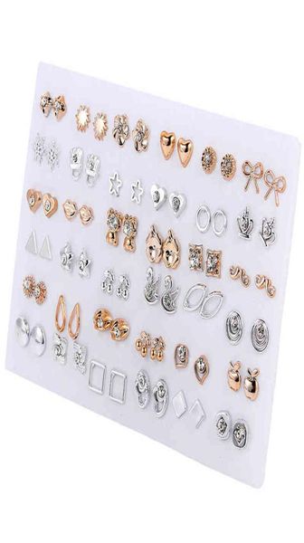 36pairsset gold color flower heart stud earring set for women girl crystal earrings kids fashion jewelry gift mix styles2003997, Golden;silver
36pairsset gold color flower heart stud earring set for women girl crystal earrings kids fashion jewelry gift mix styles2003997, Golden;silver
