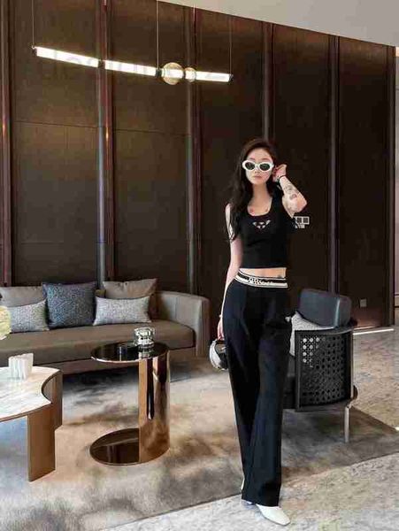women's pants & capris designer 2023 spring/summer new letter printing ribbon triangle mark high waist loose slim fashion sports casual, Black;white
women's pants & capris designer 2023 spring/summer new letter printing ribbon triangle mark high waist loose slim fashion sports casual, Black;white