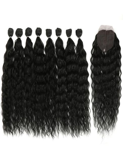 water wave hair bundles with closure synthetic hair ombre blonde silver grey hair 9pcspack 20inch fiber4102337, Black
water wave hair bundles with closure synthetic hair ombre blonde silver grey hair 9pcspack 20inch fiber4102337, Black