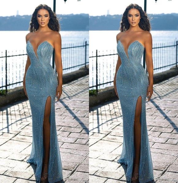 sweetheart mermaid evening dresses sequin beaded prom gowns with side split party dress1487874, Black;red
sweetheart mermaid evening dresses sequin beaded prom gowns with side split party dress1487874, Black;red