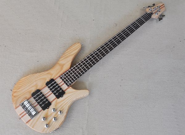 5 strings neck through body electric bass guitar with active circuit rosewood fretboard natural wood color
5 strings neck through body electric bass guitar with active circuit rosewood fretboard natural wood color