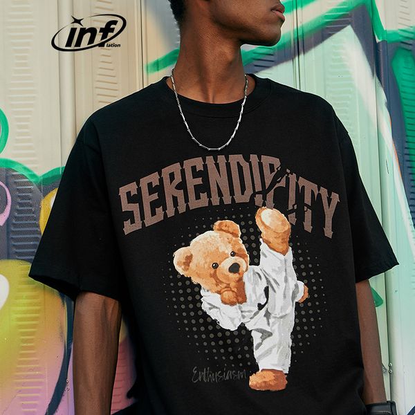 men's t-shirts taekwondo bear print t-shirt 2023 summer tide personality loose simple men's short-sleeved t-shirt, White;black
men's t-shirts taekwondo bear print t-shirt 2023 summer tide personality loose simple men's short-sleeved t-shirt, White;black