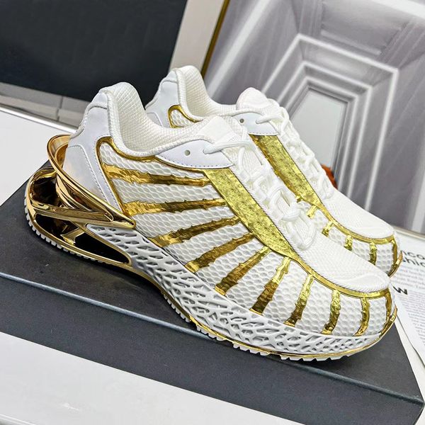 designer casual shoes men's and women's breathable mesh cloth bronzing process multi-layer electroplating shock absorbing sole fas, Black
designer casual shoes men's and women's breathable mesh cloth bronzing process multi-layer electroplating shock absorbing sole fas, Black
