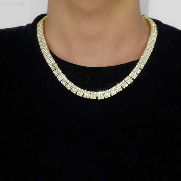 luxury vvs moissanite tennis chain fine jewelry 10mm bling baguette cut diamond 925 silver iced out hip hop tennis necklace
luxury vvs moissanite tennis chain fine jewelry 10mm bling baguette cut diamond 925 silver iced out hip hop tennis necklace
