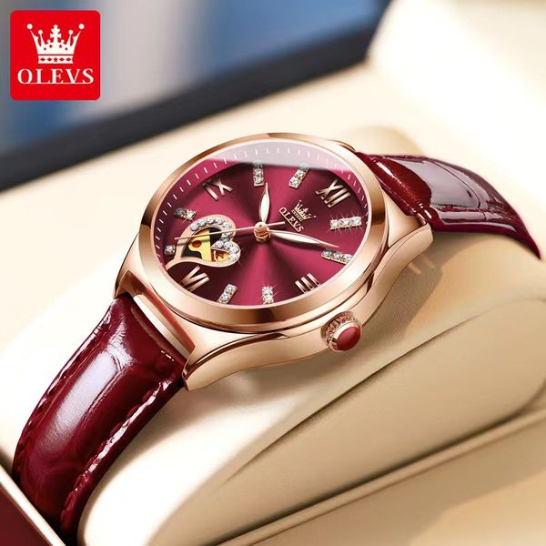 olevs women's watch fully automatic mechanical leather strap women's watch 33mm, Slivery;brown
olevs women's watch fully automatic mechanical leather strap women's watch 33mm, Slivery;brown