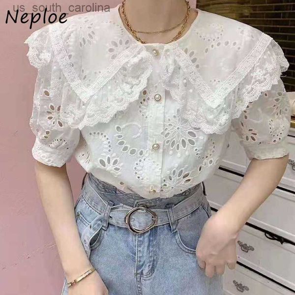 neploe lace embroidery blouse women french hollow out peter pan collar blusa shirts summer 2023 elegant short sleeve female l230522, White
neploe lace embroidery blouse women french hollow out peter pan collar blusa shirts summer 2023 elegant short sleeve female l230522, White