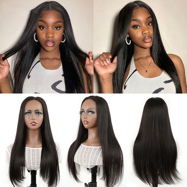 straight glueless wig 100% human hair for women wear and go wigs easy install straight pre cut hd lace closure wigs, Black;brown
straight glueless wig 100% human hair for women wear and go wigs easy install straight pre cut hd lace closure wigs, Black;brown