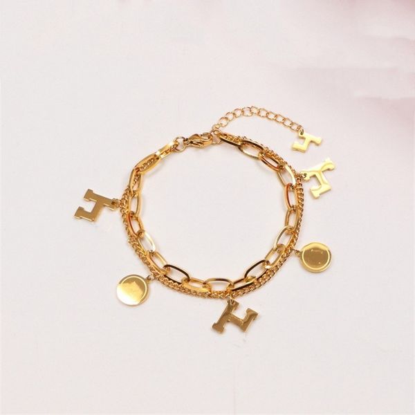 luxury designer elegant gold and silver bracelet fashion women's h letter bracelets wedding party special designer jewelry gifts access, Black
luxury designer elegant gold and silver bracelet fashion women's h letter bracelets wedding party special designer jewelry gifts access, Black