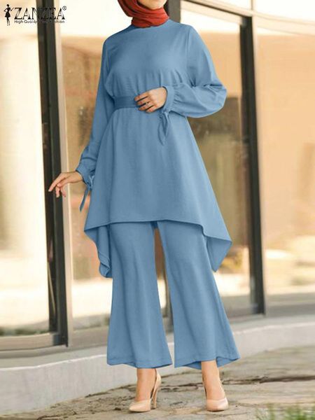 dress elegant long sleeve muslim pant sets islamic fashion women blouse suits 2pcs outifits zanzea abaya hijab matching sets, White
dress elegant long sleeve muslim pant sets islamic fashion women blouse suits 2pcs outifits zanzea abaya hijab matching sets, White