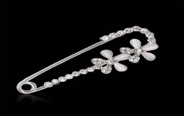 white safety pin brooch jewelry double flower opal rhinestone collar brooches for women scarves corsage shawls5392268, Gray
white safety pin brooch jewelry double flower opal rhinestone collar brooches for women scarves corsage shawls5392268, Gray
