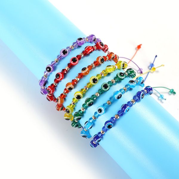 turkish evil eye bracelet colorful rope chain hand woven lucky bracelet friendship jewelry, Golden;silver
turkish evil eye bracelet colorful rope chain hand woven lucky bracelet friendship jewelry, Golden;silver