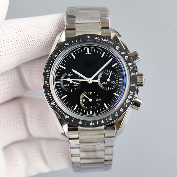 designer dhgates mens watches 44mm automatic mechanical outdoor speedma watch gold black dial ster stainless steel bracelet rotatable bezel, Slivery;brown
designer dhgates mens watches 44mm automatic mechanical outdoor speedma watch gold black dial ster stainless steel bracelet rotatable bezel, Slivery;brown