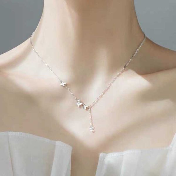 silver butterfly necklace light female minority neckchain immortal inns fashion female summer collar chain, Black
silver butterfly necklace light female minority neckchain immortal inns fashion female summer collar chain, Black