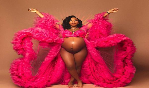 african pink maternity dress robes for po shoot or baby shower ruffle tulle chic women prom gowns ruffles long sleeve po9007410, Black
african pink maternity dress robes for po shoot or baby shower ruffle tulle chic women prom gowns ruffles long sleeve po9007410, Black