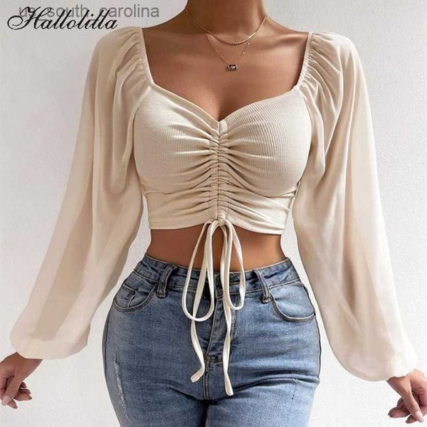 v-neck women blouses drawstring long sleeve crop ladies fashion summer short shirt woman clothes blusas camisas mujer l230522, White
v-neck women blouses drawstring long sleeve crop ladies fashion summer short shirt woman clothes blusas camisas mujer l230522, White