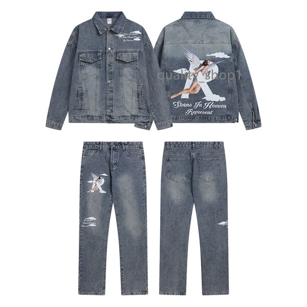 designer men's denim jacket fashion men's jeans sports pants coats jacket letter print single breasted jacket pant women high stre, Black;brown
designer men's denim jacket fashion men's jeans sports pants coats jacket letter print single breasted jacket pant women high stre, Black;brown