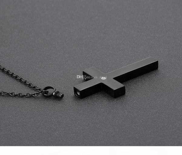 cmj9848 black stainless steel slim cross cremation urn jewelry necklace mens keepsake memorial pendants for ashes3360778, Silver
cmj9848 black stainless steel slim cross cremation urn jewelry necklace mens keepsake memorial pendants for ashes3360778, Silver
