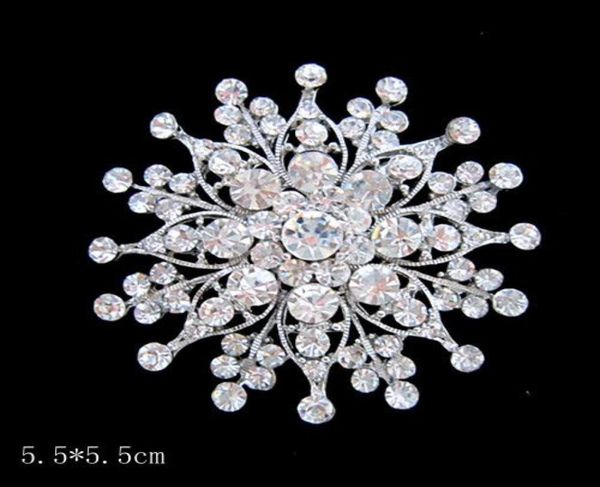 large size silver plated clear rhinestone crystal vintage diamante wedding brooch pin1009077, Gray
large size silver plated clear rhinestone crystal vintage diamante wedding brooch pin1009077, Gray