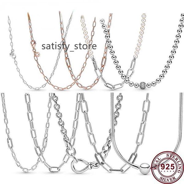925 silver fit pandora necklace pendant heart women fashion jewelry exquisite chain link me series
925 silver fit pandora necklace pendant heart women fashion jewelry exquisite chain link me series