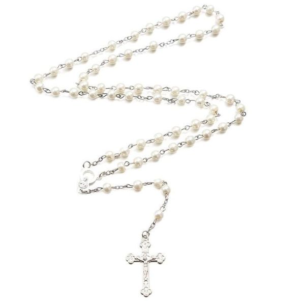 pendant necklaces alloy christian cross rosary simulation pearl bead necklace for women men catholic religious jewelry4705615, Silver
pendant necklaces alloy christian cross rosary simulation pearl bead necklace for women men catholic religious jewelry4705615, Silver