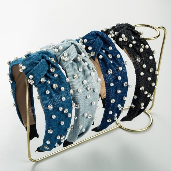 rhinestone pearl denim fabric knotting headband fashion hair accessories women trend hairband hair band girl headwear, Slivery;white
rhinestone pearl denim fabric knotting headband fashion hair accessories women trend hairband hair band girl headwear, Slivery;white