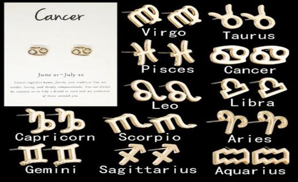 fashion 12 constellation earring classic silver gold zodiac sign stud earrings jewelry with gift card dhl 9744681, Golden;silver
fashion 12 constellation earring classic silver gold zodiac sign stud earrings jewelry with gift card dhl 9744681, Golden;silver