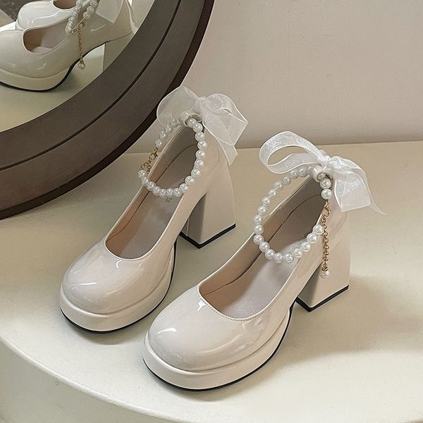 new mary jane women pumps lolita round toe shoes ladies thick high heels shoes female spring fashion genuine leather shoes woman, Black
new mary jane women pumps lolita round toe shoes ladies thick high heels shoes female spring fashion genuine leather shoes woman, Black