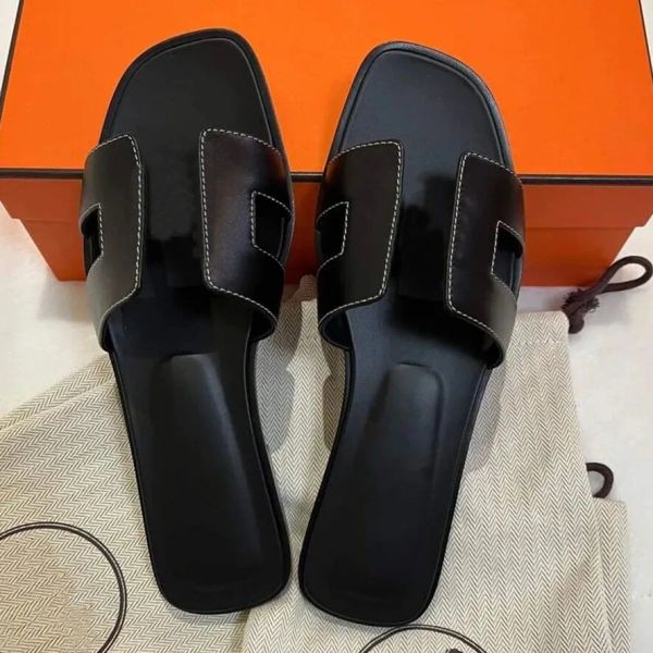 designer h slippers oran sandals for women ladies summer casual fashion luxury classic flat leather solid home beach slides shoes with d kga, Black
designer h slippers oran sandals for women ladies summer casual fashion luxury classic flat leather solid home beach slides shoes with d kga, Black