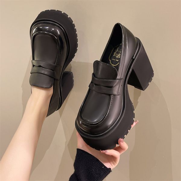 chunky platform loafers heel patent leather slip on casual shoes women lady office shoes japanese lolita black heels 2023
chunky platform loafers heel patent leather slip on casual shoes women lady office shoes japanese lolita black heels 2023