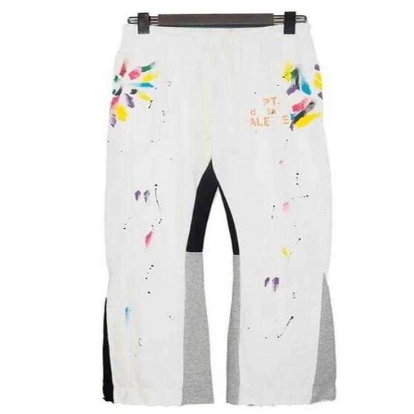 men's pants designer sweatpants mens joggers speckled letter print womens couple loose trousers size 33, Black
men's pants designer sweatpants mens joggers speckled letter print womens couple loose trousers size 33, Black