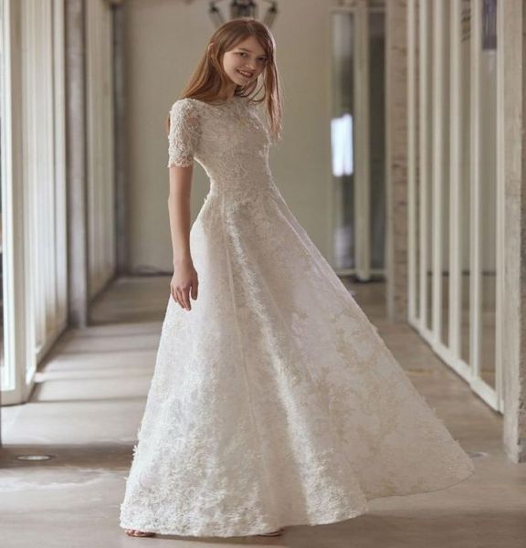 quality customized summer lace wedding dresses seethrough bateau aline bridal long sleeve wedding ball gown dress floorlength d3941098, White
quality customized summer lace wedding dresses seethrough bateau aline bridal long sleeve wedding ball gown dress floorlength d3941098, White