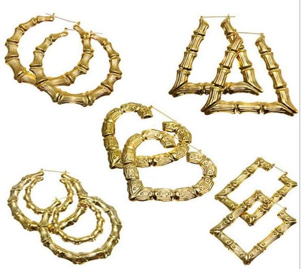 fashion jewelry multiple shapes ethnic large vintage gold plated bamboo hoop earrings for women choice 15418271998, Golden;silver 
fashion jewelry multiple shapes ethnic large vintage gold plated bamboo hoop earrings for women choice 15418271998, Golden;silver