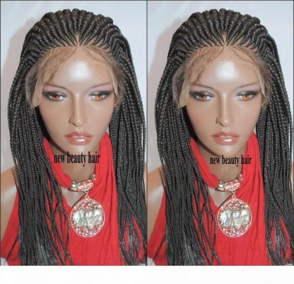 180density handmade lace frontal cornrow wig africa american women style box braid wig crochet braids lace front wig with baby hai9674527, Black
180density handmade lace frontal cornrow wig africa american women style box braid wig crochet braids lace front wig with baby hai9674527, Black