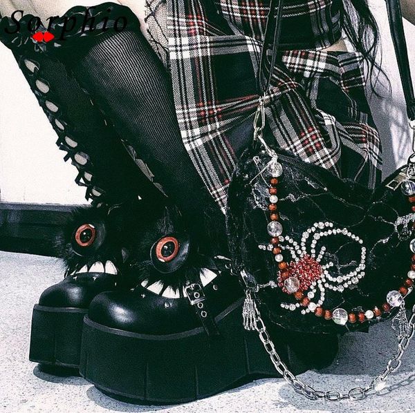 platform wedges marry jane pumps for women goth gothic cosplay fashion buckle strap shoes woman 2022 brand new round toe furry, Black
platform wedges marry jane pumps for women goth gothic cosplay fashion buckle strap shoes woman 2022 brand new round toe furry, Black