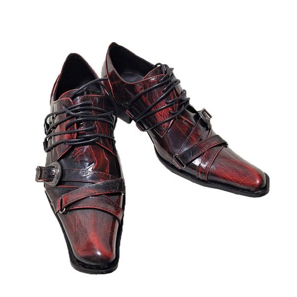 japanese style handmade men's shoes small square toe lace-up straps bronze leather dress shoes men party and wedding, Black
japanese style handmade men's shoes small square toe lace-up straps bronze leather dress shoes men party and wedding, Black