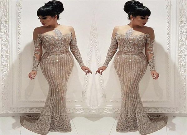 sparkling arabic sequins lace mermaid prom dresses elegant long sleeves sheer crew neck evening gowns plus size vestidos de festa 3683733, Black;red
sparkling arabic sequins lace mermaid prom dresses elegant long sleeves sheer crew neck evening gowns plus size vestidos de festa 3683733, Black;red
