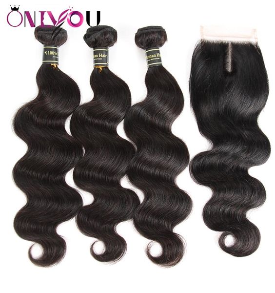 

whole peruvian virgin body wave hair weaves closure with 3 bundles wet and wavy body weave hair extenisons peruvian human hair8185922, Black;brown