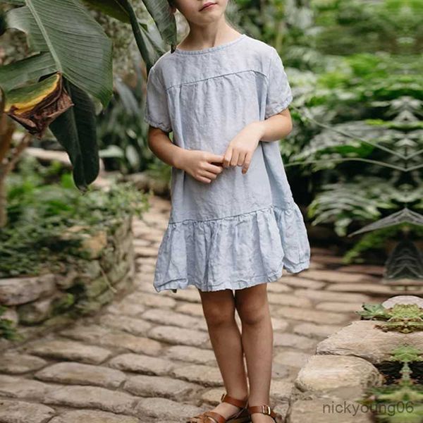 girl's dresses retro casual linen girls ruffled dress 2023 summer new children's short sleeves buttons loose princess tz275 r23060, Red;yellow
girl's dresses retro casual linen girls ruffled dress 2023 summer new children's short sleeves buttons loose princess tz275 r23060, Red;yellow