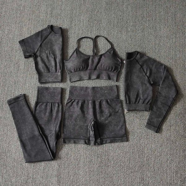 women's tracksuits 2345pcs women yoga set sports bra long sleeve crop gym leggings shorts workout clothes sportswear sport fitness suit, Gray
women's tracksuits 2345pcs women yoga set sports bra long sleeve crop gym leggings shorts workout clothes sportswear sport fitness suit, Gray
