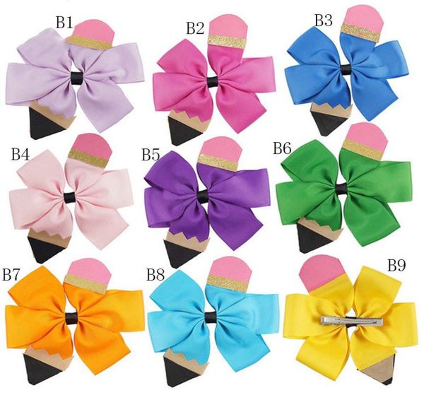 children bow hairpin back to school season baby girls pencil hair accessories popular kids bow barrettes 45 inches c24804533589, Slivery;white
children bow hairpin back to school season baby girls pencil hair accessories popular kids bow barrettes 45 inches c24804533589, Slivery;white