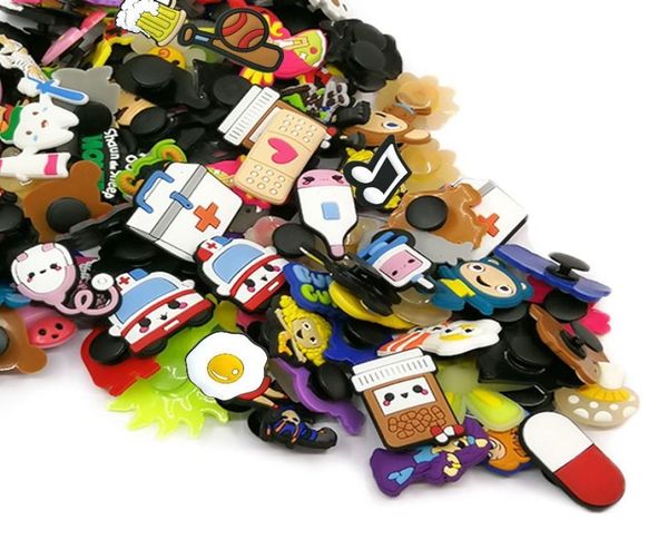 mixed lot of 500pcs random charms for holes on shoes bands bracelets pvc shoe buckles ornaments fashion accessories as gift5574100, Silver
mixed lot of 500pcs random charms for holes on shoes bands bracelets pvc shoe buckles ornaments fashion accessories as gift5574100, Silver