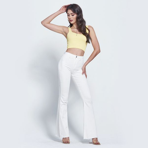 high waist micro flare jeans casual tight bell-bottoms white jeans women cross-border european and american women's clothing white, Blue
high waist micro flare jeans casual tight bell-bottoms white jeans women cross-border european and american women's clothing white, Blue