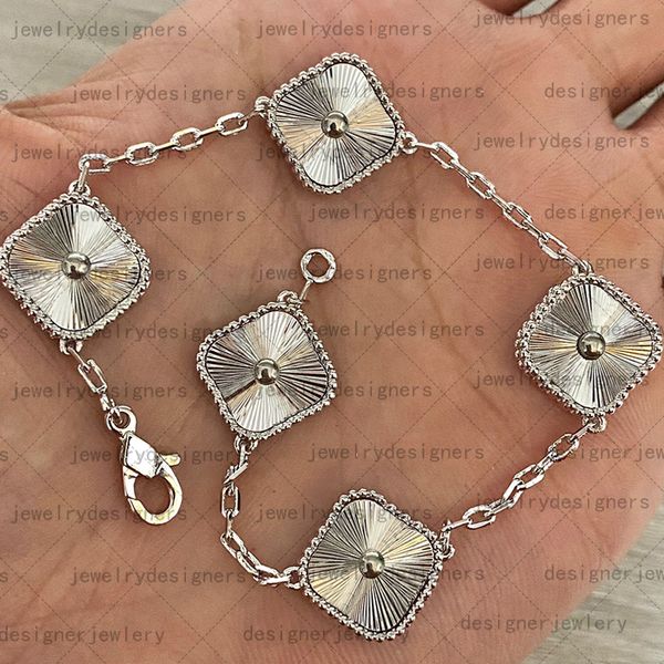 4/four leaf clover bracelets designer for women trendy tiktok accessories agate shell mother-of-pearl ladies luxury jewellery india enamel g, Golden;silver
4/four leaf clover bracelets designer for women trendy tiktok accessories agate shell mother-of-pearl ladies luxury jewellery india enamel g, Golden;silver
