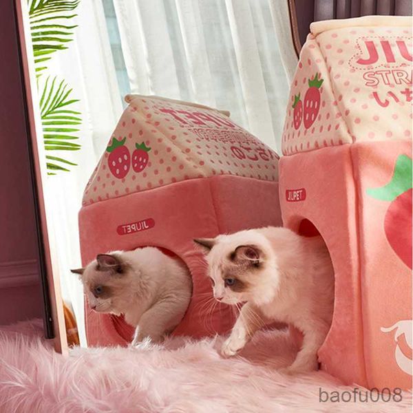 cat carriers houses pet cat bed foldable house strawberry banana villa cat house soft cat kitten pet r230608
cat carriers houses pet cat bed foldable house strawberry banana villa cat house soft cat kitten pet r230608