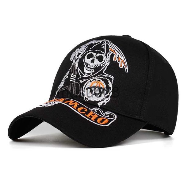 ball caps samcro baseball cap soa sons of anarchy skull embroidery casual snapback hat fashion racing motorcycle sport hats j230608, Blue;gray
ball caps samcro baseball cap soa sons of anarchy skull embroidery casual snapback hat fashion racing motorcycle sport hats j230608, Blue;gray