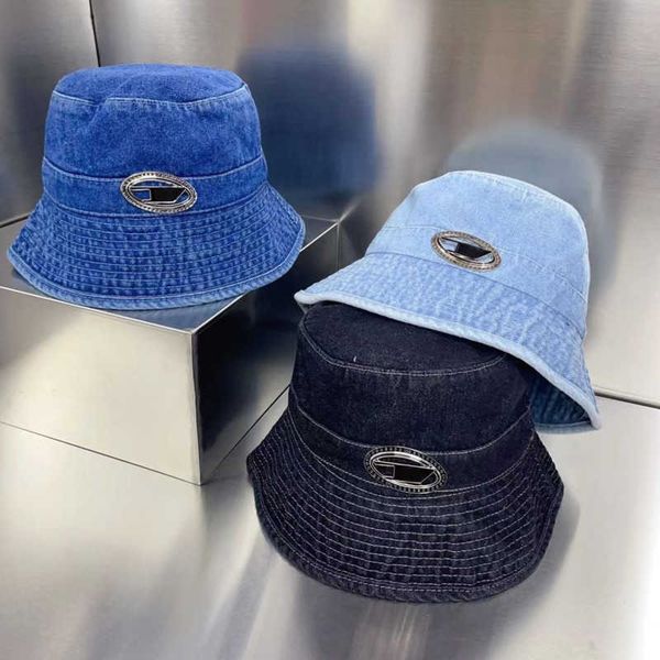 fisherman hat mens womens bucket hat designer brand baseball cap outdoor sports sunscreen sunshade metal logo denim cap, Blue;gray
fisherman hat mens womens bucket hat designer brand baseball cap outdoor sports sunscreen sunshade metal logo denim cap, Blue;gray