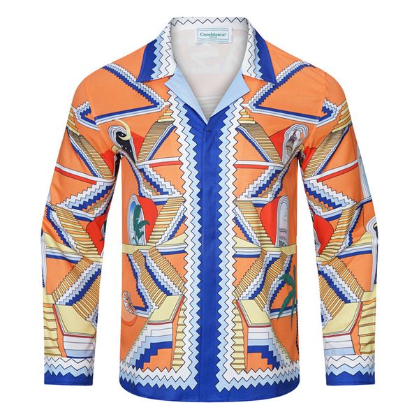 luxury designer men's dress sleeve shirts fashion new casablanca summer casual print shirt men's slim long sleeve shirt 21, White;black
luxury designer men's dress sleeve shirts fashion new casablanca summer casual print shirt men's slim long sleeve shirt 21, White;black